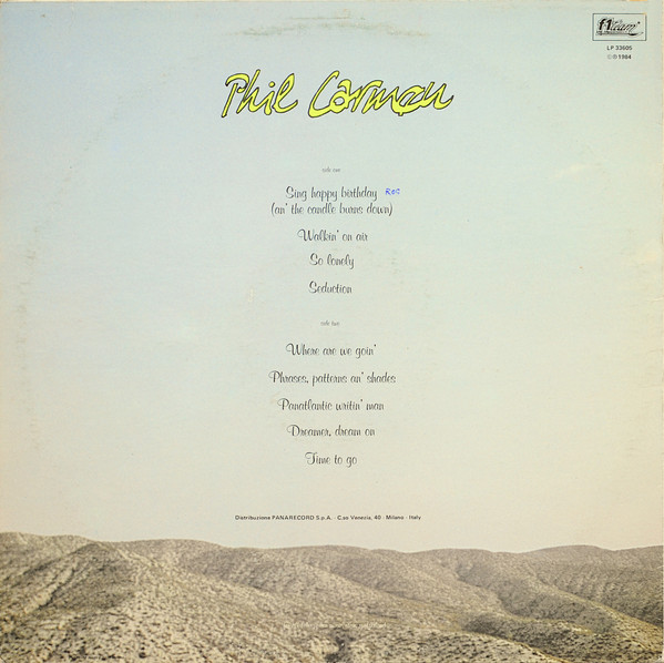 Phil Carmen - Phrases, Patterns An' Shades | F1 Team (LP 33605) - 2