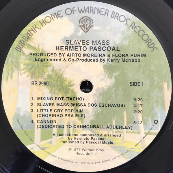 Hermeto Pascoal - Slaves Mass | Warner Bros. Records (BS 2980) - 3