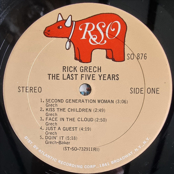 Rick Grech - The Last Five Years | RSO (SO 876) - 4