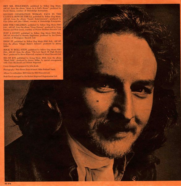 Rick Grech - The Last Five Years | RSO (SO 876) - 3