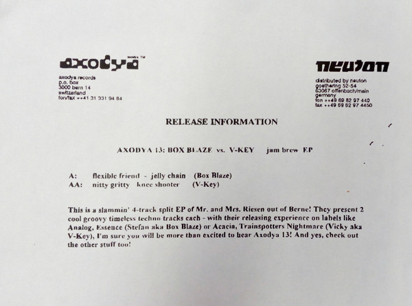 Box Blaze vs V Key - Jam Brew EP | Axodya (axodya 13) - 2 Box Blaze vs V Key - Jam Brew EP | Axodya (axodya 13) - 2