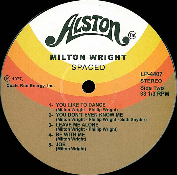 Milton Wright - Spaced | Alston Records (4407) - main Milton Wright - Spaced | Alston Records (4407) - main