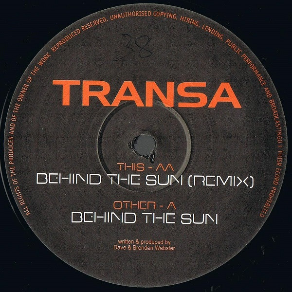 Transa - Behind The Sun | Hook Recordings (HK 036) - 2 Transa - Behind The Sun | Hook Recordings (HK 036) - 2