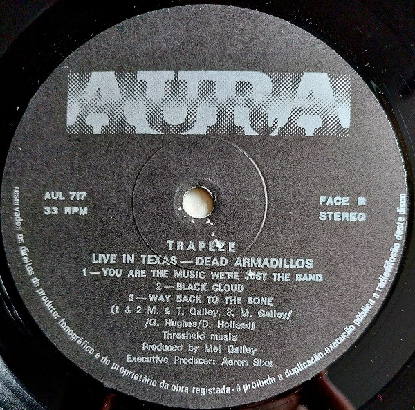Trapeze - Live In Texas - Dead Armadillos | Aura (AUL 717) - 4