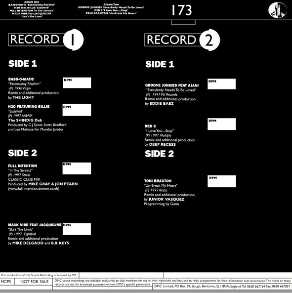Various - Remix Culture 173 | DMC (DMC 173/1/2) - 2