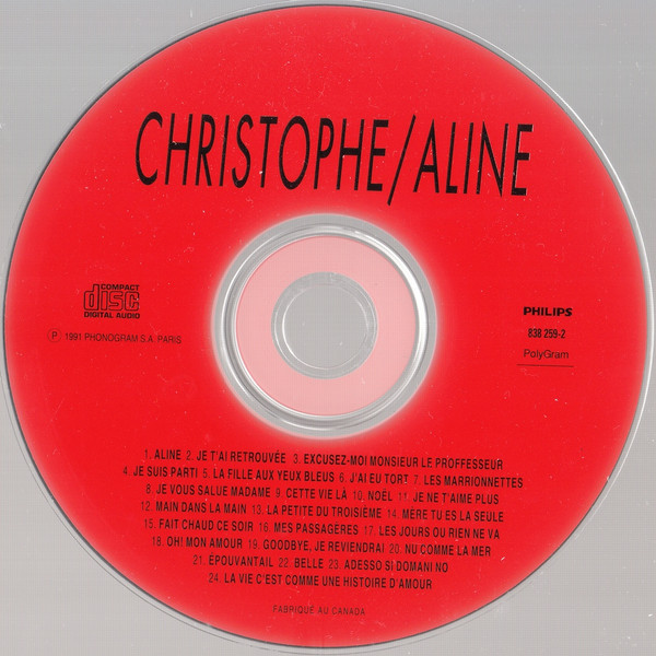 Christophe - Aline | Les Disques Motors (838 259-2) - 3