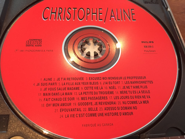 Christophe - Aline | Les Disques Motors (838 259-2) - 4