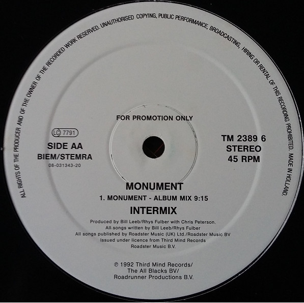 Intermix - Monument | Third Mind Records (TM 2389 6) - 2