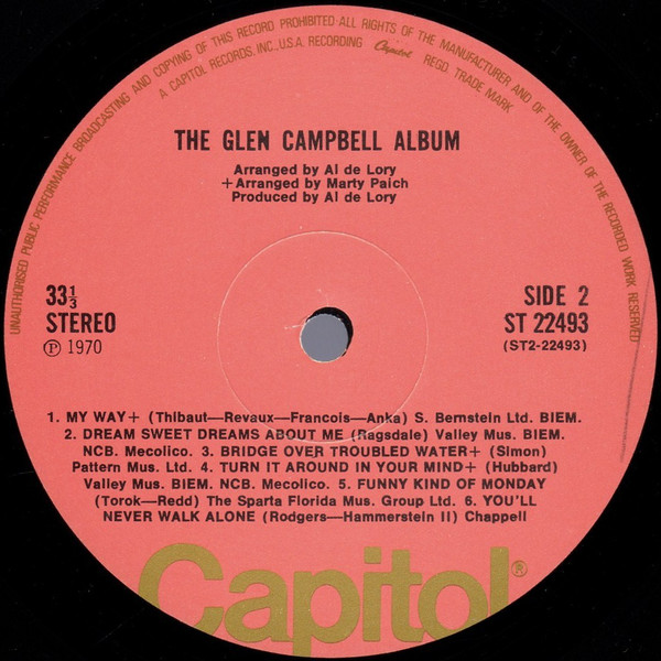 Glen Campbell - The Glen Campbell Album | Capitol Records (ST 22493) - 4 Glen Campbell - The Glen Campbell Album | Capitol Records (ST 22493) - 4