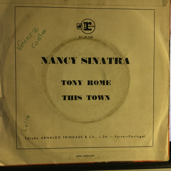 Nancy Sinatra - Tony Rome | Reprise Records (RV 20 144) - 2