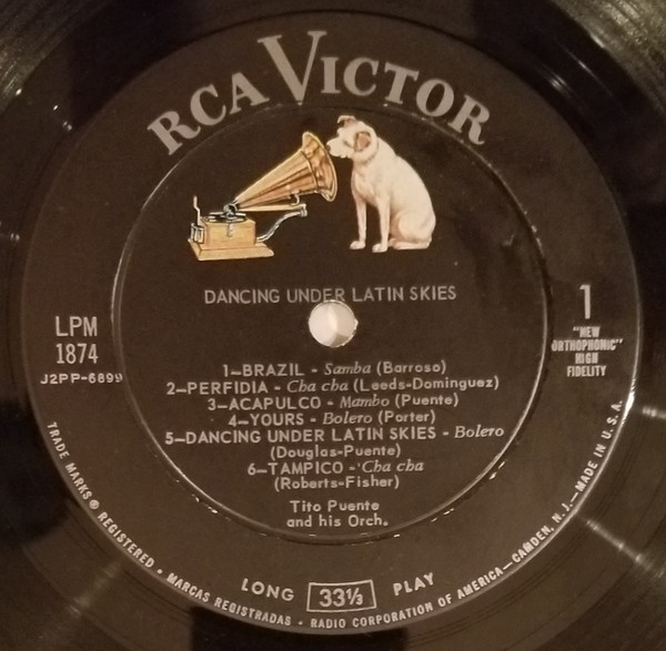 Tito Puente And His Orchestra - Dancing Under Latin Skies | RCA Victor (LPM-1874) - 3 Tito Puente And His Orchestra - Dancing Under Latin Skies | RCA Victor (LPM-1874) - 3