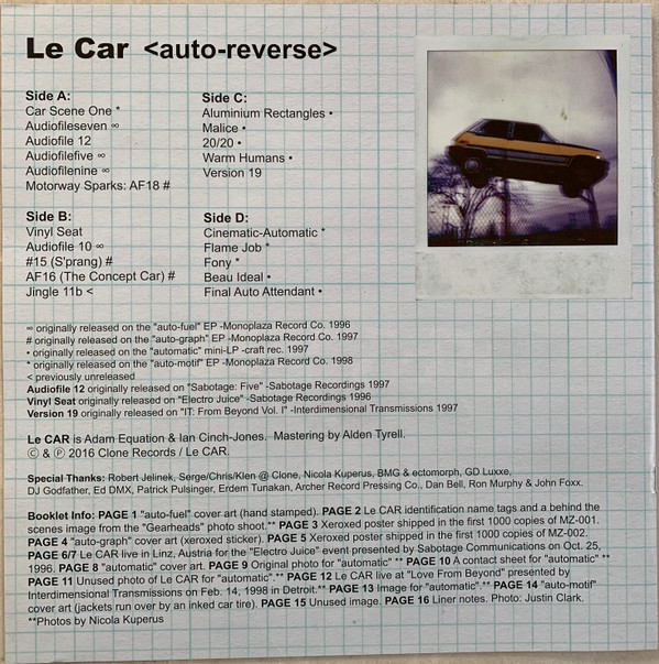 Le Car - Auto-Reverse | Clone Classic Cuts (C#CC030LP) - 3 Le Car - Auto-Reverse | Clone Classic Cuts (C#CC030LP) - 3