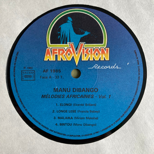 Manu Dibango - Piano Solo, Mélodies Africaines Volume 1 | AfroVision Records (AF 1985) - 2 Manu Dibango - Piano Solo, Mélodies Africaines Volume 1 | AfroVision Records (AF 1985) - 2