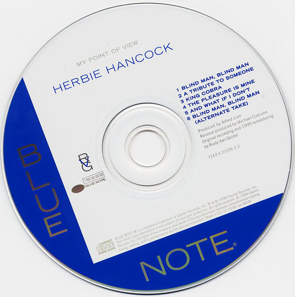 Herbie Hancock - My Point Of View | Blue Note (7243 5 21226 2 2) - 3