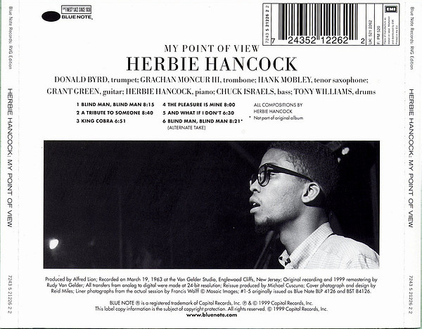Herbie Hancock - My Point Of View | Blue Note (7243 5 21226 2 2) - 2
