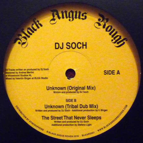 DJ Soch - Unknown | Black Angus Rough (BLKARG001) - main DJ Soch - Unknown | Black Angus Rough (BLKARG001) - main