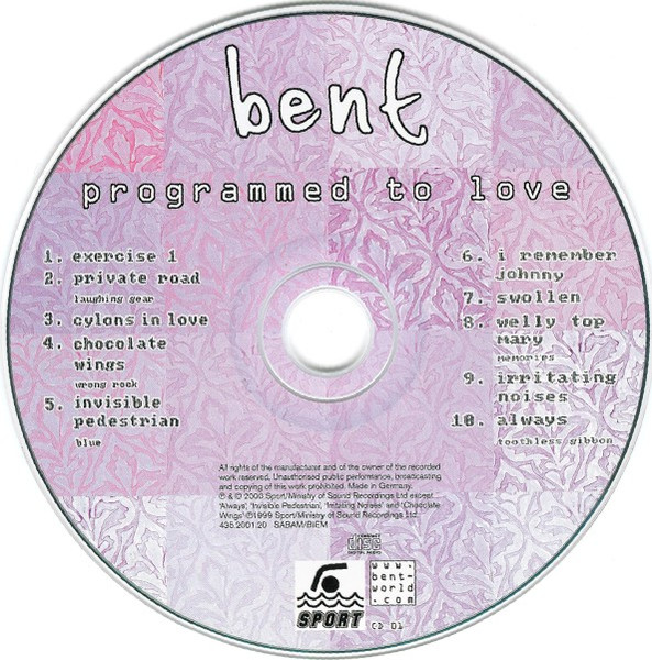 Bent - Programmed To Love | Sport (sport CD 01) - 3