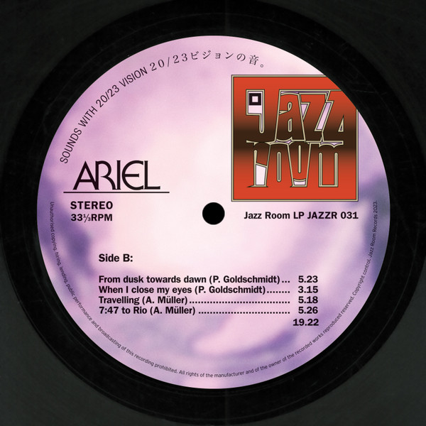 Ariel - Ariel | Jazz Room Records (JAZZR 031) - 4 Ariel - Ariel | Jazz Room Records (JAZZR 031) - 4