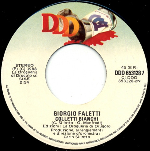 Giorgio Faletti - Tette A Lampadina / Colletti Bianchi | DDD (DDD 653128 7) - 4