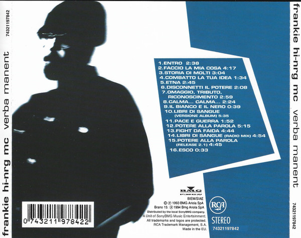Frankie Hi-NRG MC - Verba Manent | RCA (74321197842) - 3 Frankie Hi-NRG MC - Verba Manent | RCA (74321197842) - 3