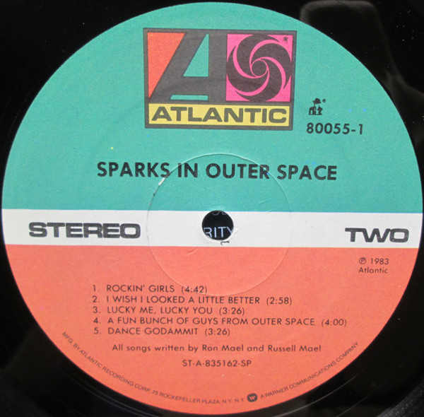 Sparks - In Outer Space | Atlantic (80055-1) - 4