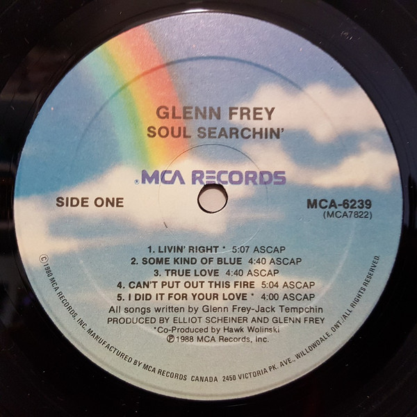 Glenn Frey - Soul Searchin' | MCA Records (MCA-6239) - 3