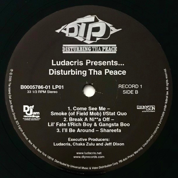 Ludacris & Disturbing Tha Peace - Ludacris Presents ... Disturbing Tha Peace | Island Def Jam Music Group (B0005786-01) - 4 Ludacris & Disturbing Tha Peace - Ludacris Presents ... Disturbing Tha Peace | Island Def Jam Music Group (B0005786-01) - 4