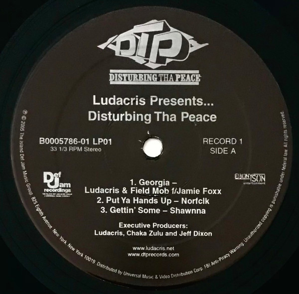 Ludacris & Disturbing Tha Peace - Ludacris Presents ... Disturbing Tha Peace | Island Def Jam Music Group (B0005786-01) - 3 Ludacris & Disturbing Tha Peace - Ludacris Presents ... Disturbing Tha Peace | Island Def Jam Music Group (B0005786-01) - 3