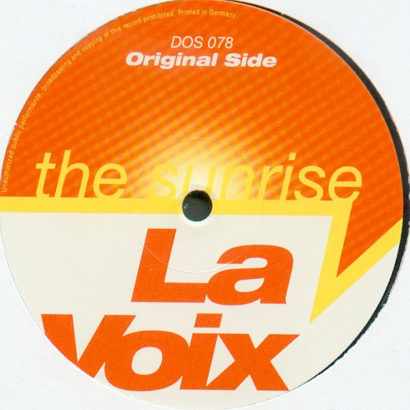 La Voix - The Sunrise | Dos Or Die Recordings (DOS 078) - main