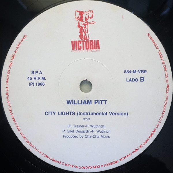 William Pitt - City Lights | Victoria Records (534-M-VRP) - 4