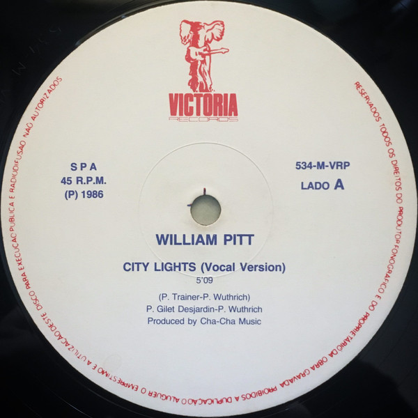 William Pitt - City Lights | Victoria Records (534-M-VRP) - 3