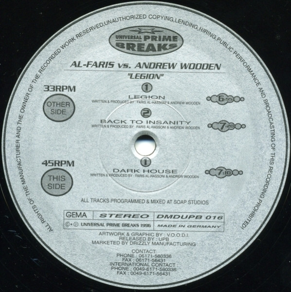 Al-Faris & Andrew Wooden - Legion | Universal Prime Breaks (DMDUPB 016) - 3 Al-Faris & Andrew Wooden - Legion | Universal Prime Breaks (DMDUPB 016) - 3