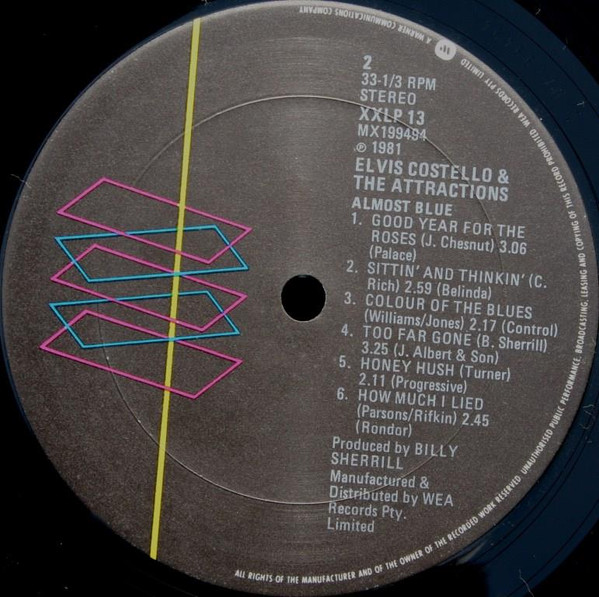 Elvis Costello & The Attractions - Almost Blue | F-Beat (XXLP 13) - 4