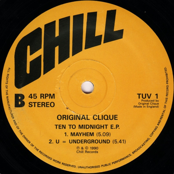 Original Clique - Ten To Midnight E.P. | Chill (TUV 1) - 2