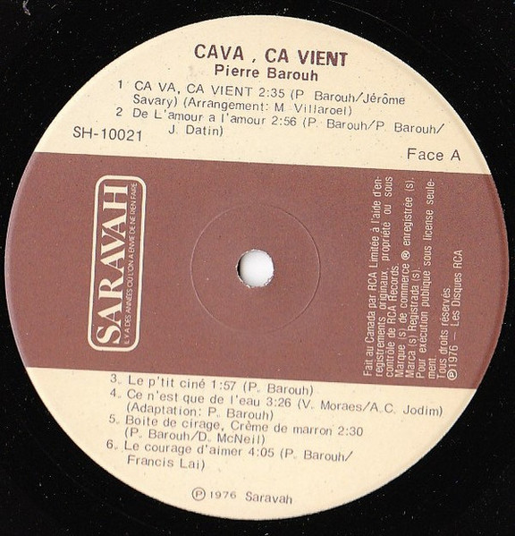 Pierre Barouh - Ca Va, Ca Vient [Vinyl] | Saravah (SH 10021) - 4