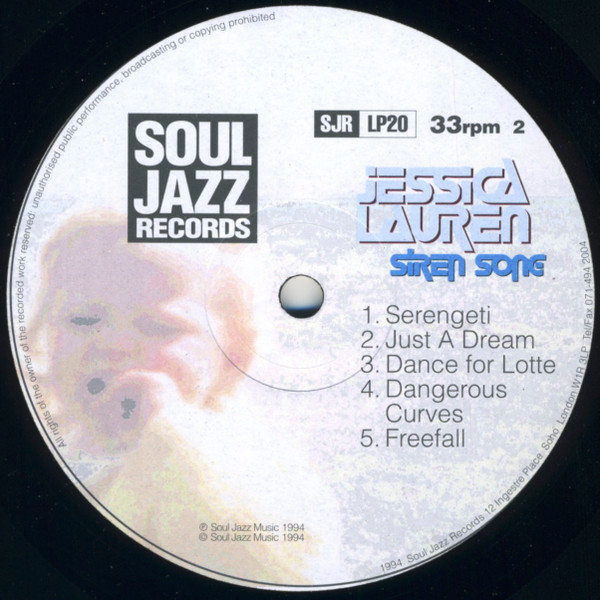 Jessica Lauren - Siren Song | Soul Jazz Records (SJR LP20) - 4 Jessica Lauren - Siren Song | Soul Jazz Records (SJR LP20) - 4