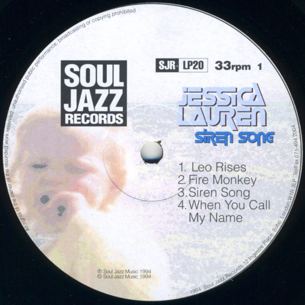 Jessica Lauren - Siren Song | Soul Jazz Records (SJR LP20) - 3 Jessica Lauren - Siren Song | Soul Jazz Records (SJR LP20) - 3
