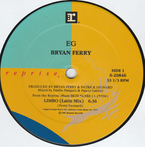 Bryan Ferry - Limbo | Reprise Records (0-20846) - 3 Bryan Ferry - Limbo | Reprise Records (0-20846) - 3