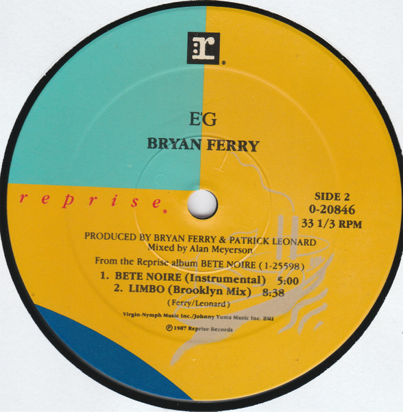 Bryan Ferry - Limbo | Reprise Records (0-20846) - 4 Bryan Ferry - Limbo | Reprise Records (0-20846) - 4