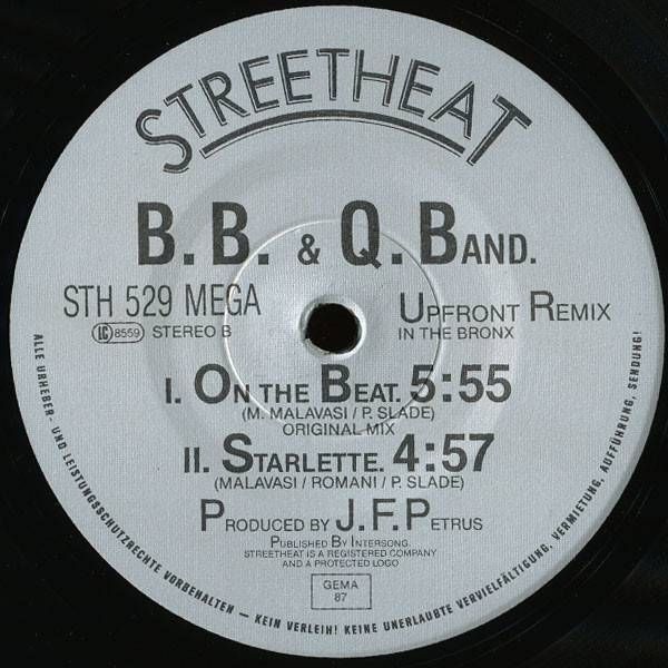 The Brooklyn, Bronx & Queens Band - On The Beat (87 Bronx Mix) | Streetheat (STH 529 MEGA) - 4