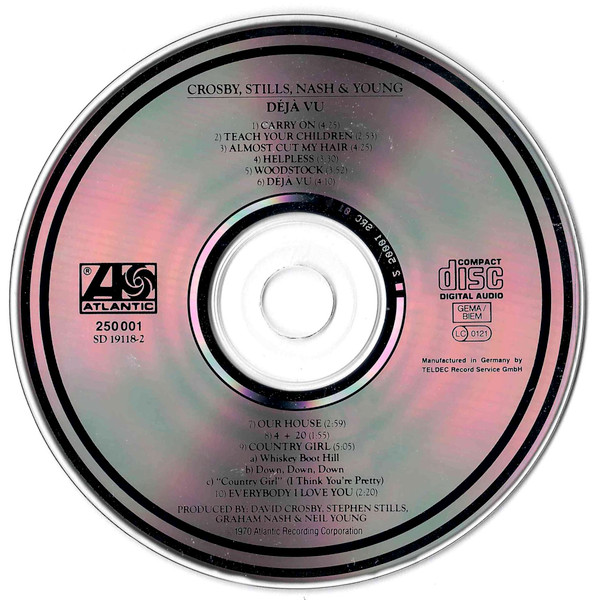 Crosby, Stills, Nash & Young - Déjà Vu | Atlantic (SD 19118-2) - 4 Crosby, Stills, Nash & Young - Déjà Vu | Atlantic (SD 19118-2) - 4