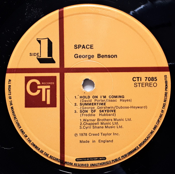 George Benson - Space | CTI Records (CTI 7085) - 4