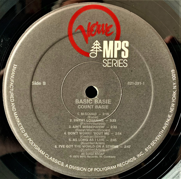 Count Basie Orchestra - Basic Basie | MPS Records (821 291-1) - 4 Count Basie Orchestra - Basic Basie | MPS Records (821 291-1) - 4