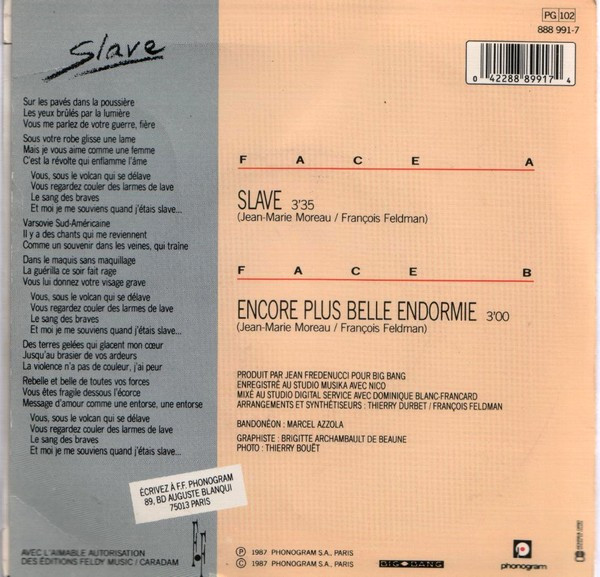 François Feldman - Slave | Big Bang (888 991-7) - 2