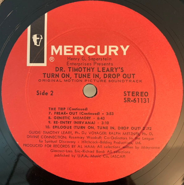 Dr. Timothy Leary - Turn On, Tune In, Drop Out (The Original Motion Picture Soundtrack) | Mercury (SR 61131) - 4 Dr. Timothy Leary - Turn On, Tune In, Drop Out (The Original Motion Picture Soundtrack) | Mercury (SR 61131) - 4