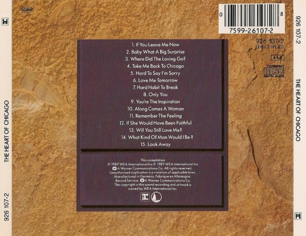 Chicago - The Heart Of Chicago | Reprise Records (926 107-2) - 2