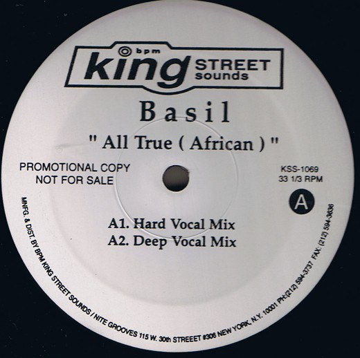 Basil - All True (African) | BPM King Street Sounds (KSS 1069) - main Basil - All True (African) | BPM King Street Sounds (KSS 1069) - main