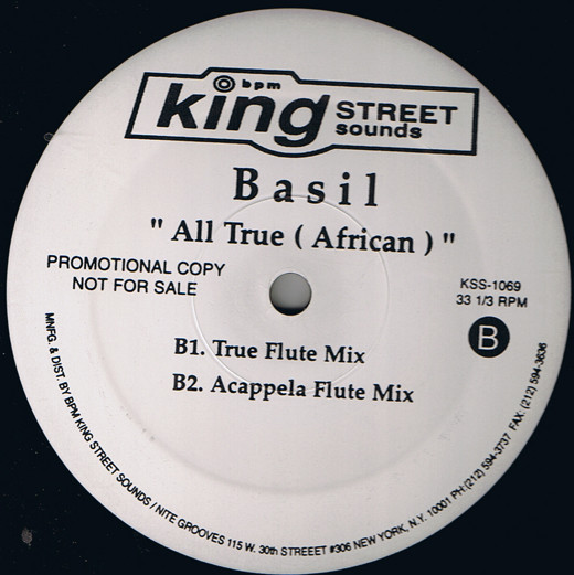 Basil - All True (African) | BPM King Street Sounds (KSS 1069) - 2 Basil - All True (African) | BPM King Street Sounds (KSS 1069) - 2
