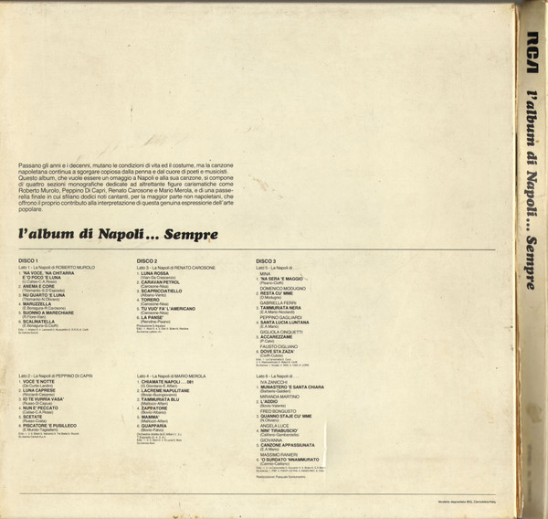 Various - L'Album Di Napoli ...Sempre | RCA Italiana (NL 33390(3)) - 2 Various - L'Album Di Napoli ...Sempre | RCA Italiana (NL 33390(3)) - 2