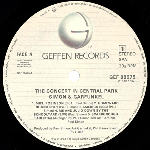 Simon & Garfunkel - The Concert In Central Park | Geffen Records (88575) - 3